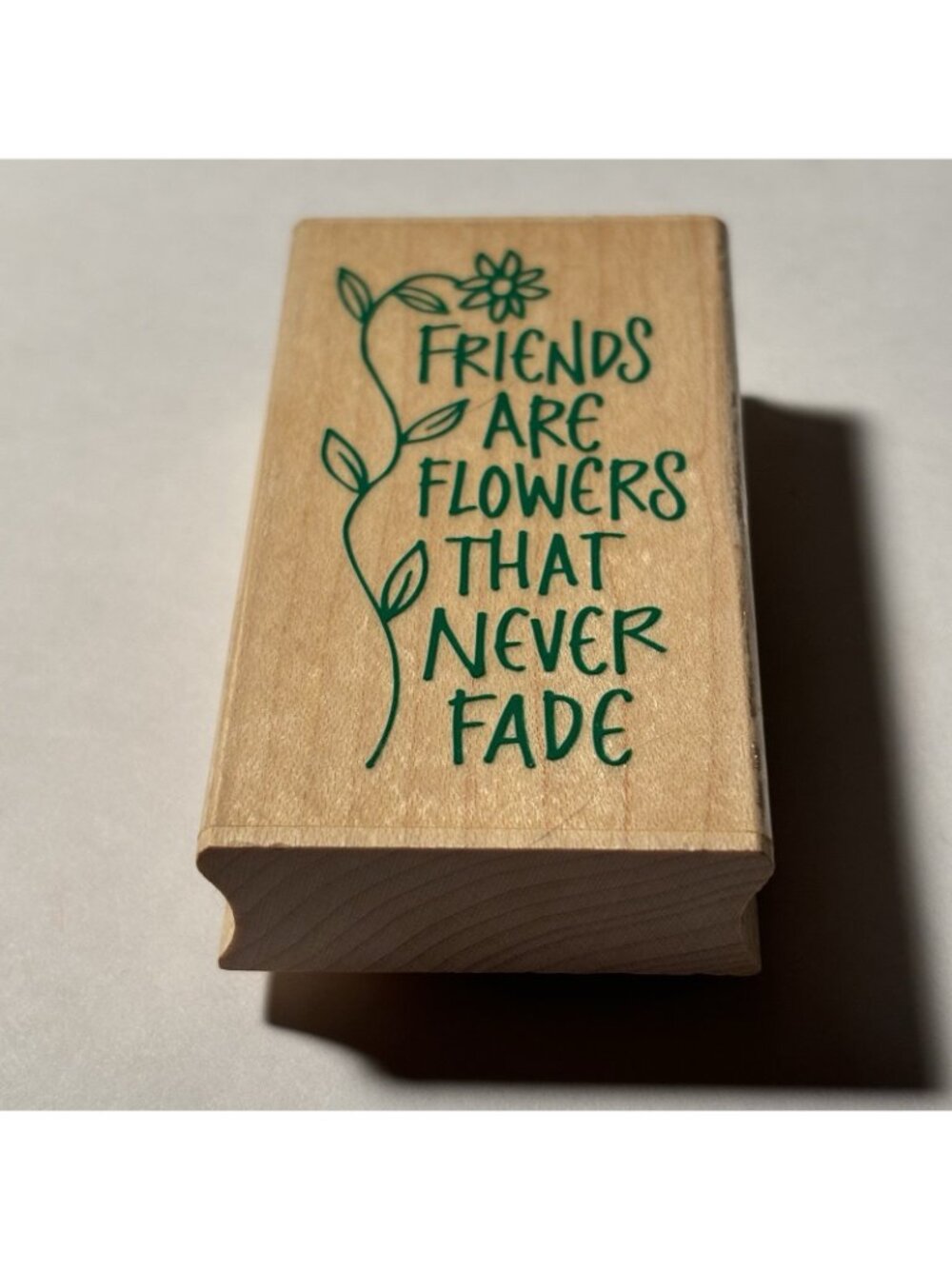 Hero Arts Rubber Stamp Wood Mounted Friends Are Flowers Floral Art Sketch 1995 - Picture 2 of 13